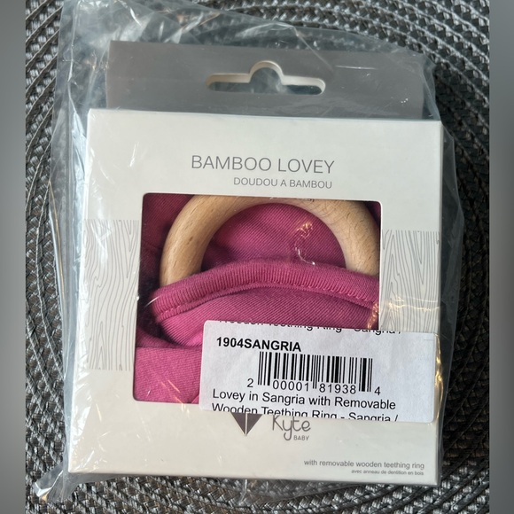 Kyte Baby Bamboo Sangria Lovey Retired Colour New in Box - Picture 3 of 4